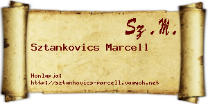 Sztankovics Marcell névjegykártya