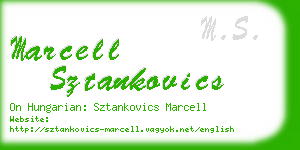 marcell sztankovics business card
